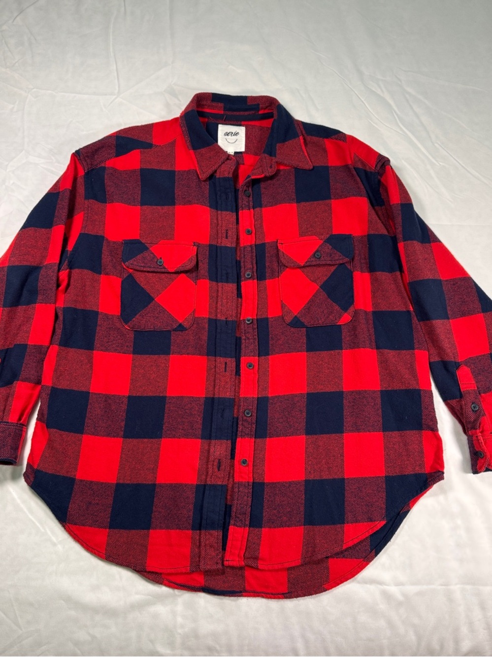 Arc'teryx Red and Black Buffalo Plaid Button-Down Shirt